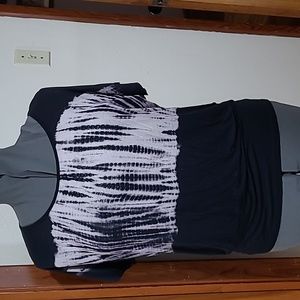 BLEU Rayon blouse short sleeve